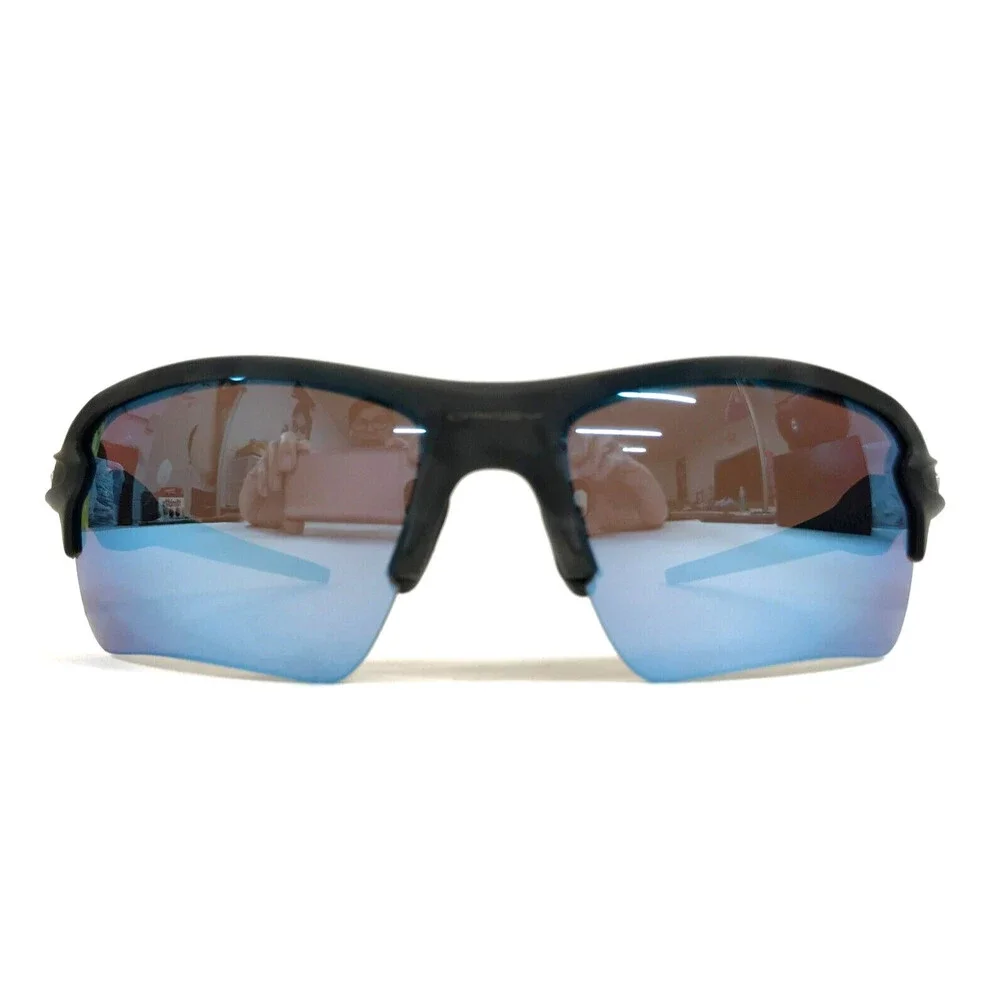 Oakley Sunglasses Flak 2.0 XL OO9188-G359 Matte Black Camo with Prizm Deep Water